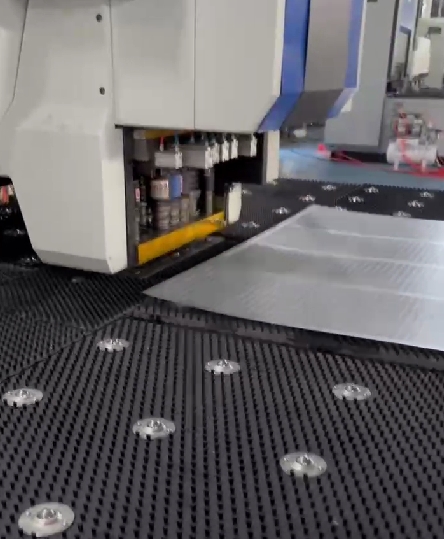 CNC punch machine porous processing